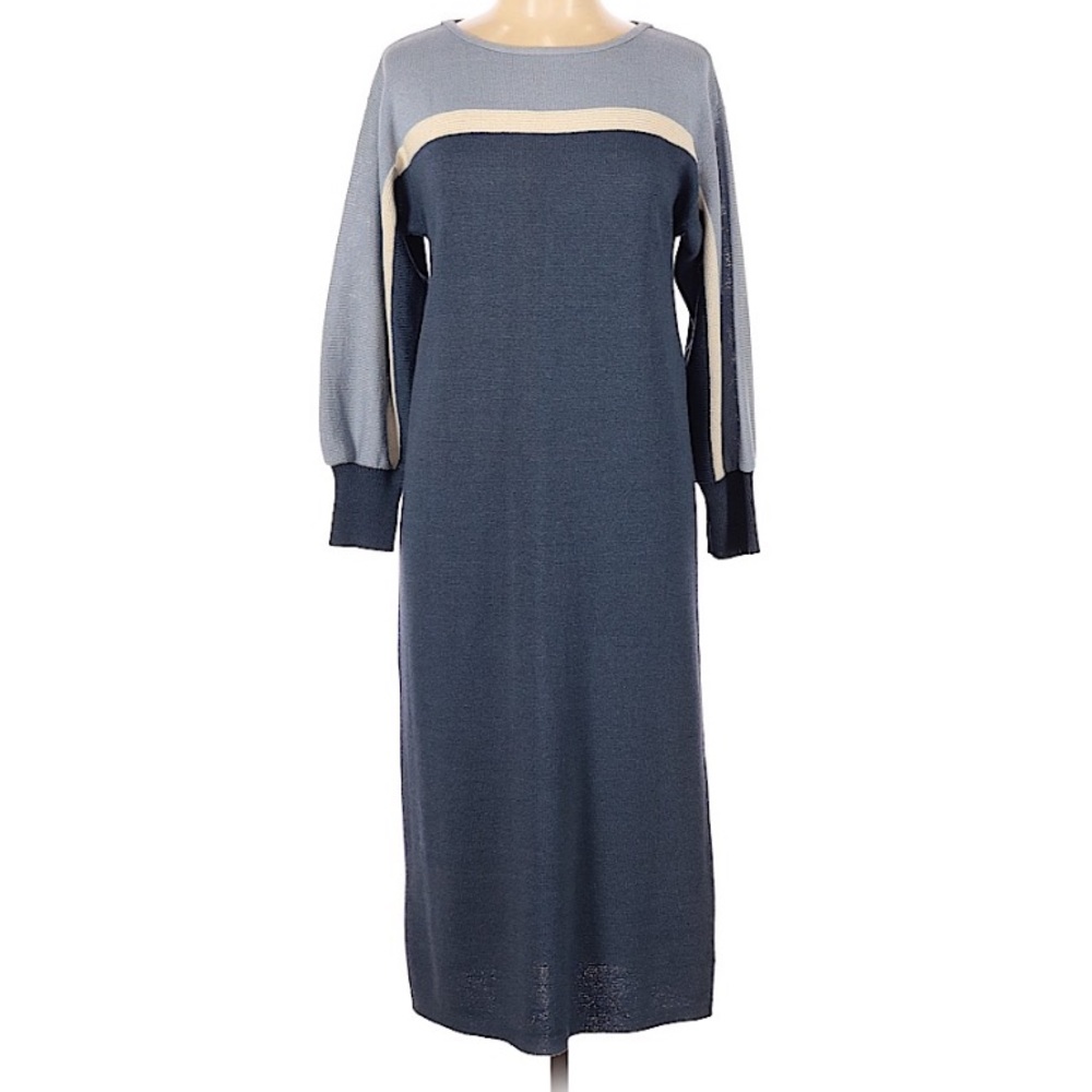 Oscar De La Renta Sweater Long Sleeve Dress